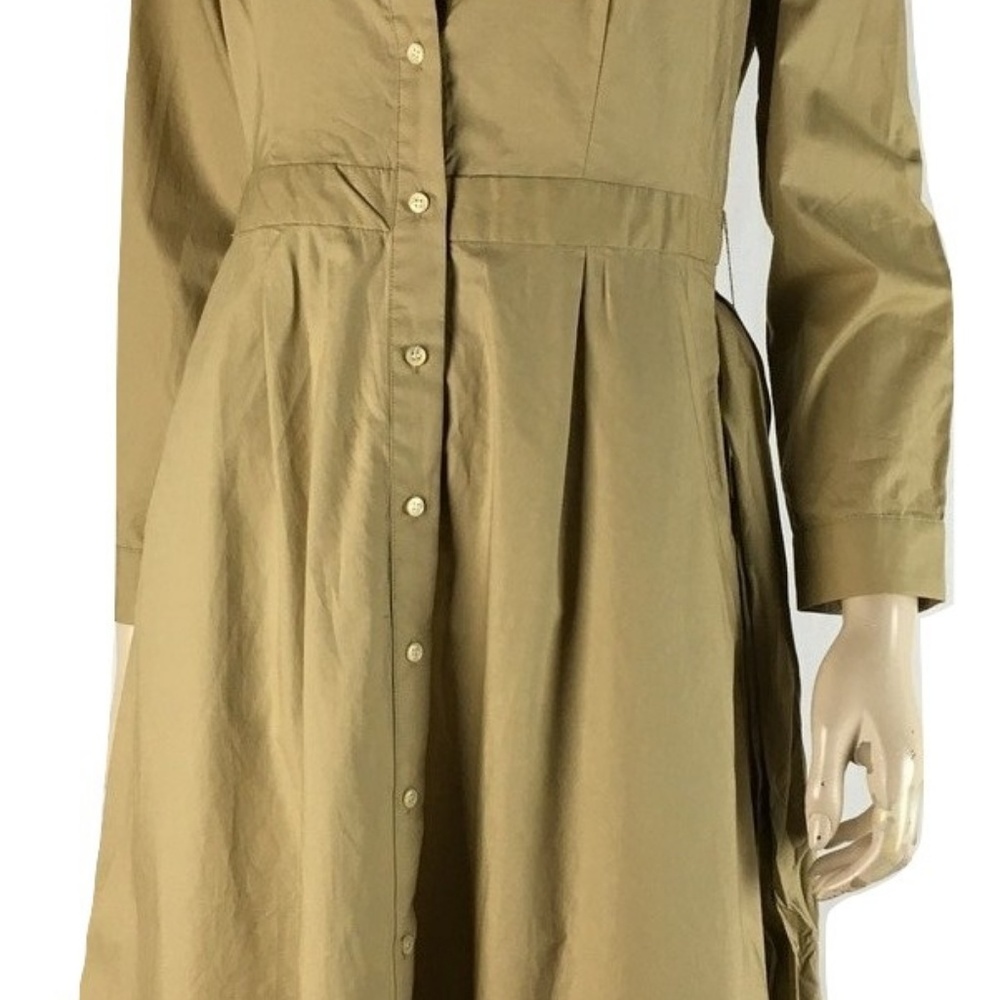 J.CREW Cotton Poplin Waist-Tie Shirt Dress NWT 8 - Picture 6 of 8